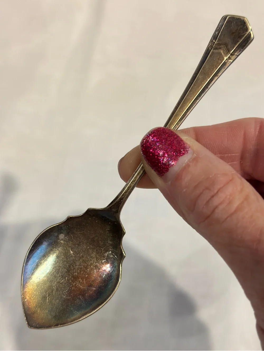Vintage Silverplate Sugar Shell Spoon 4.5